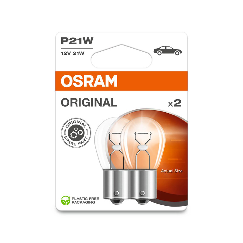 Osram Original Halogen bulbs - BA15S - 12V/21W - set of 2 pieces