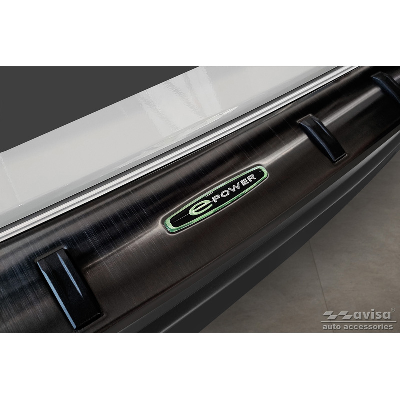 Zwart RVS Achterbumperprotector  Mazda MX-30 2020- 'STRONG EDITION'