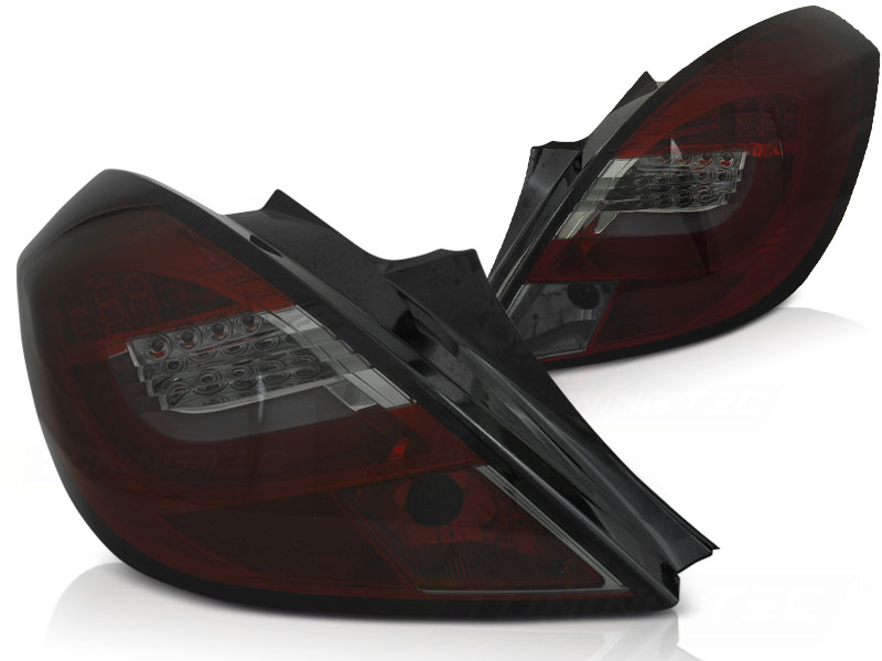 Achterlichten Opel Corsa D LED rood/smoke