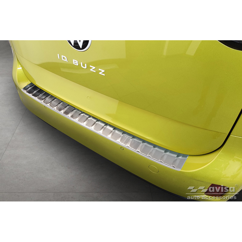 Stainless Steel Rear bumper protector  Volkswagen ID.Buzz + Cargo 2022- 'Ribs'