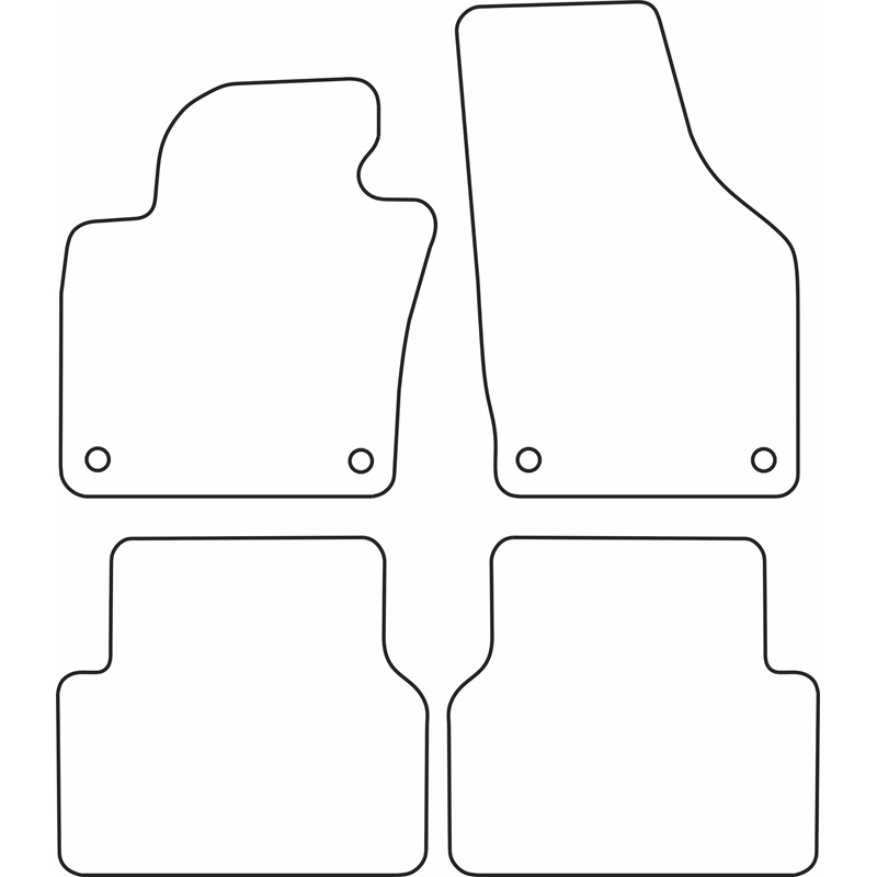 Automatten  Volkswagen Tiguan 2008-2015