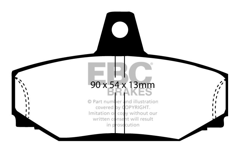 EBC Brakes VOLVO 740 2.4 TD (ABS) 87-92 Remblokken achterzijde g