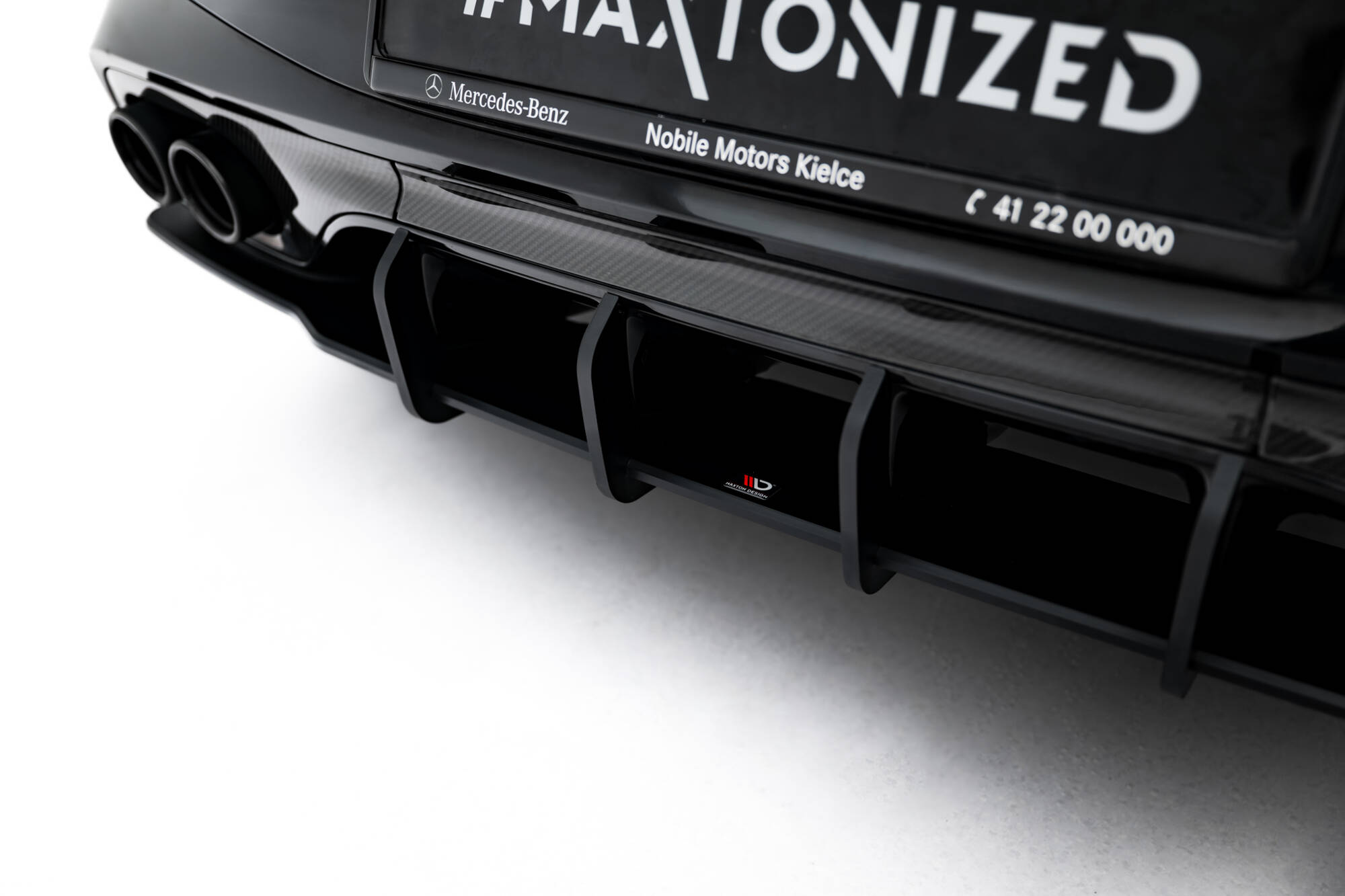 Street Pro Achter Diffuser Mercedes-AMG CLE 53 C236 Maxton Glanzend zwart