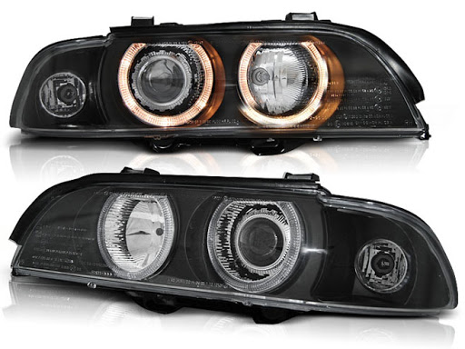 Koplampen BMW E39 Angel Eyes voor xenon