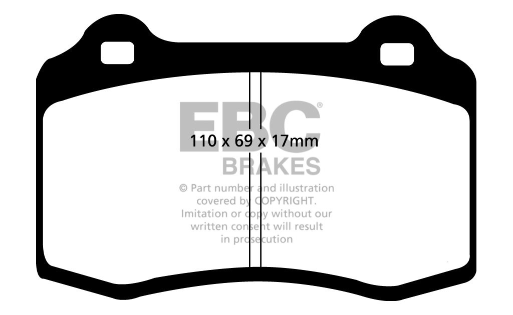 EBC Brakes PEUGEOT 406 Coupe 3.0 97-2004 Remblokken voorzijde gr