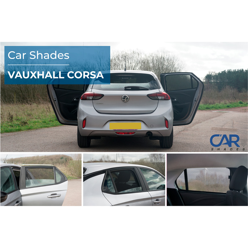 Set Car Shades (rear side windows)  Opel Corsa F 5-doors 2019- (2-pieces)