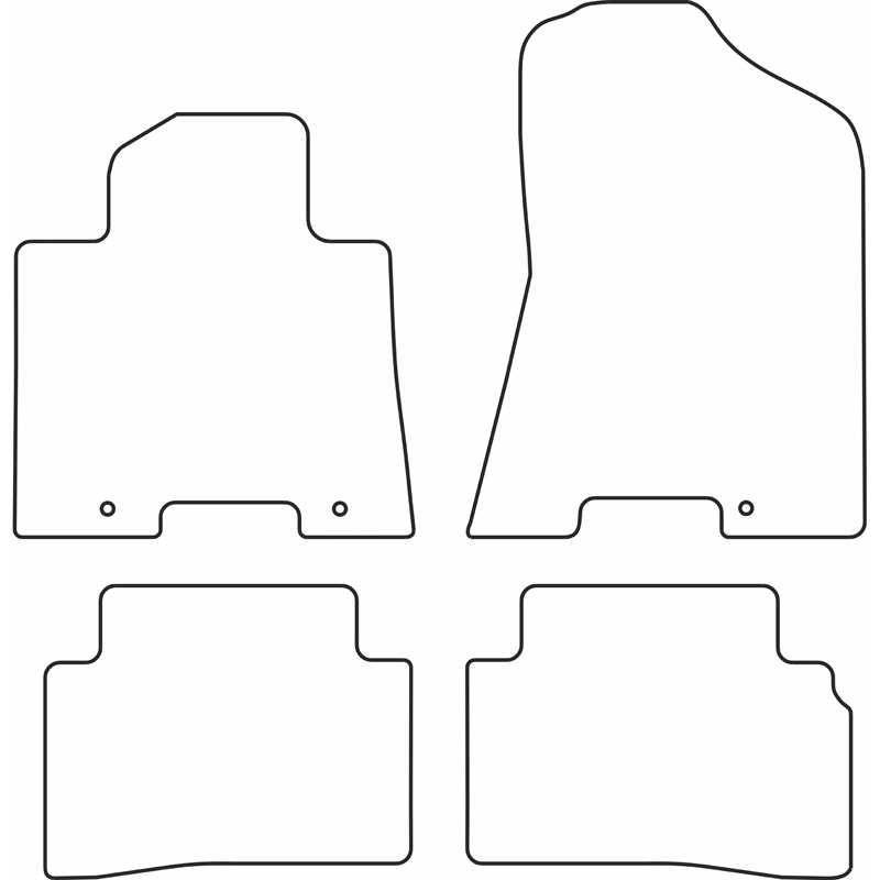 Set velour car mats  Hyundai Tucson 2015-