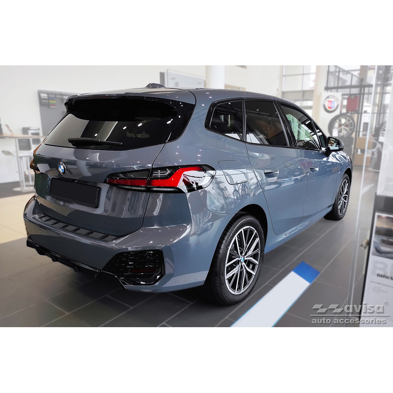 Black Stainless Steel Rear bumper protector  BMW 2-Series (U06) Active Tourer (incl. M-pack) 2021- 'STRONG EDITION'