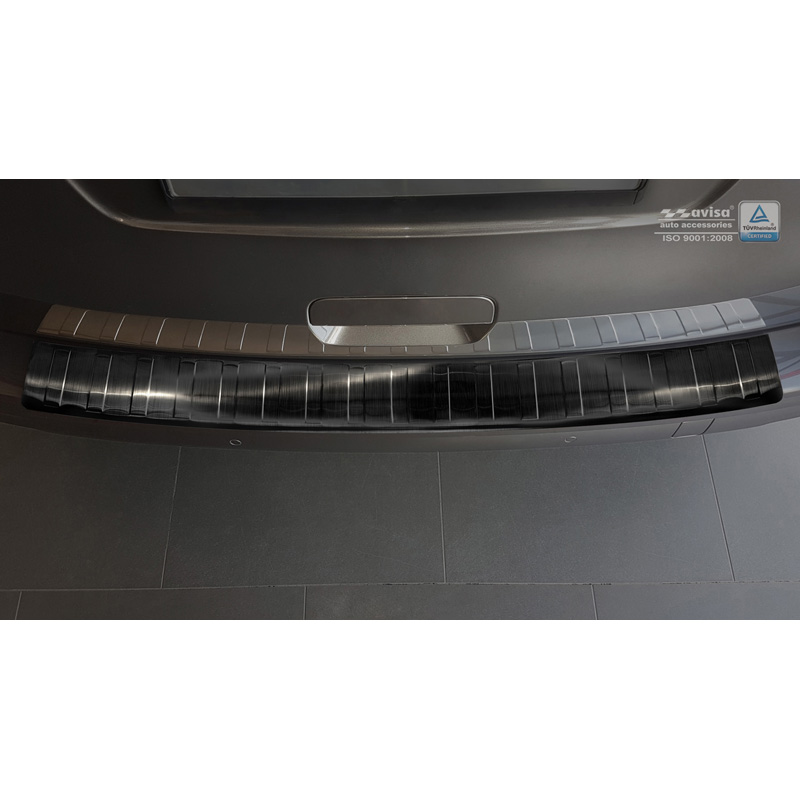Black Stainless Steel Rear bumper protector  Peugeot Traveller/Citroën Spacetourer/Toyota Pro-Ace 2016- 'Ribs'