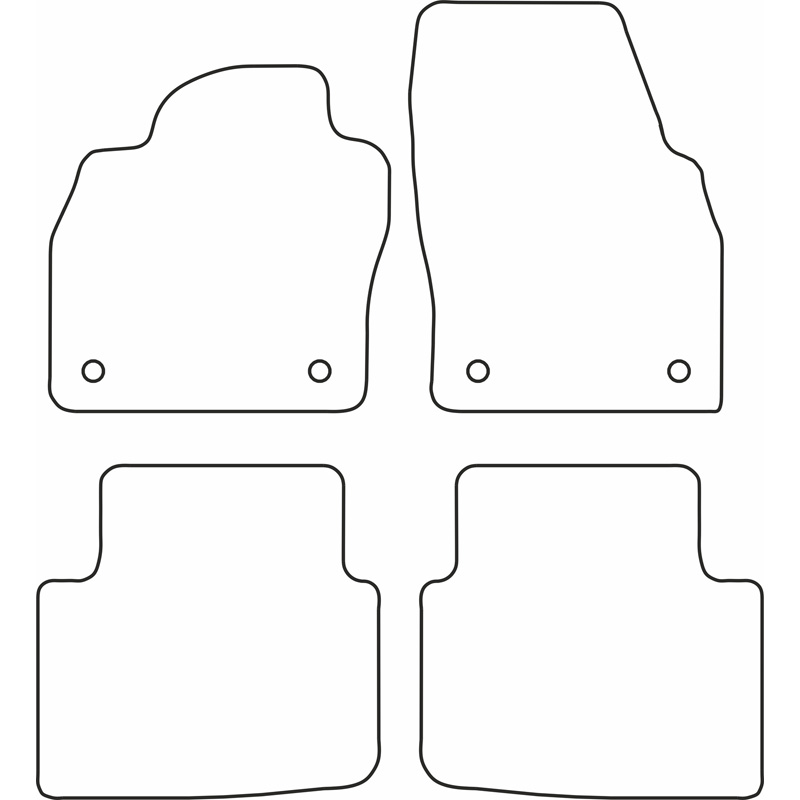Set velour car mats  Skoda Kamiq 2019-