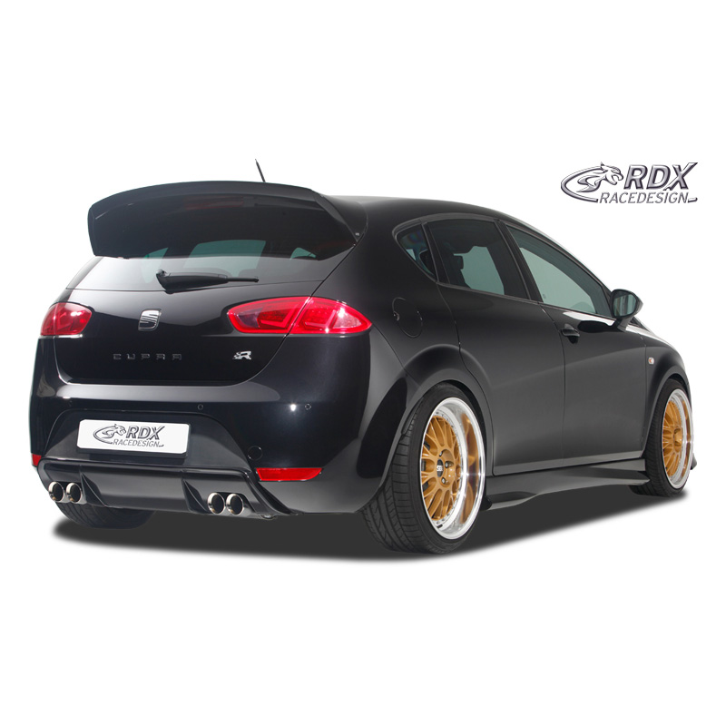 Rear bumper skirt 'Diffusor'  Seat Leon 1P FR/Cupra (exhaust left/right) (PUR)