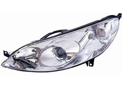 koplamp, Carello, H7+H1, elektr verstelb, incl motor, rechts Peu