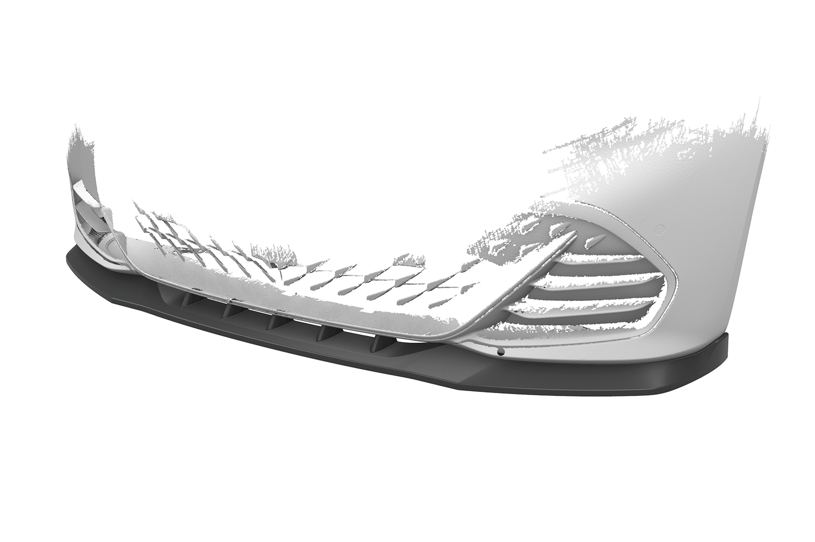 Voorspoiler Cupra Born CSR Glans Zwart