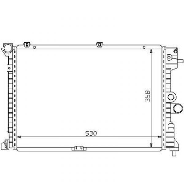 Radiator VECTRA A 88-95 532x358 1.7 TD +/-AC