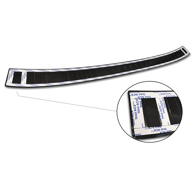 Black Stainless Steel Rear bumper protector  Ford Tourneo Connect/Transit Connect 2014-2017 & FL 2017-2022 'Ribs'
