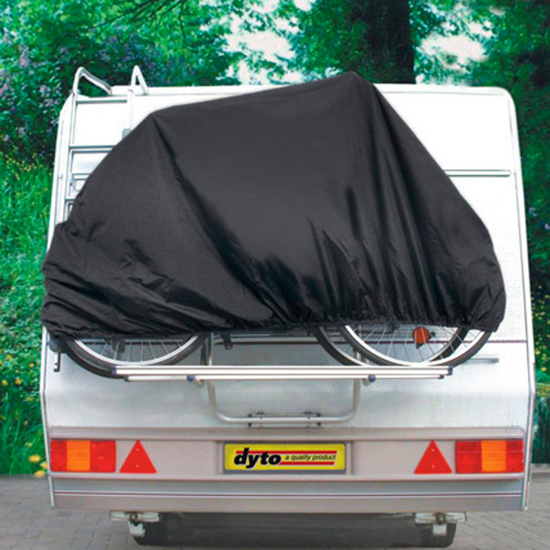 Bicycle cover for 2 bikes with filling compartment