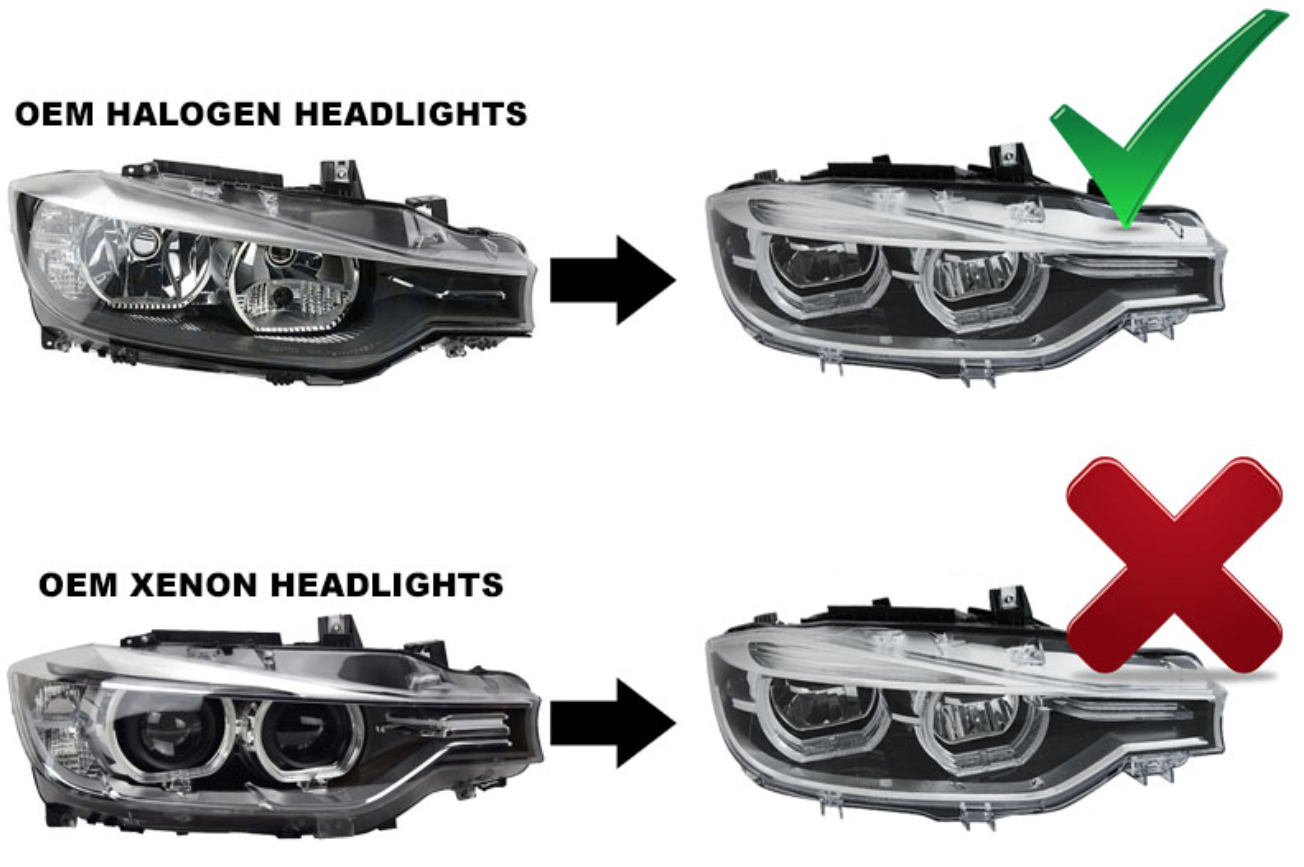 Headlights BMW 3 Series F30 F31 11-15 FULL LED