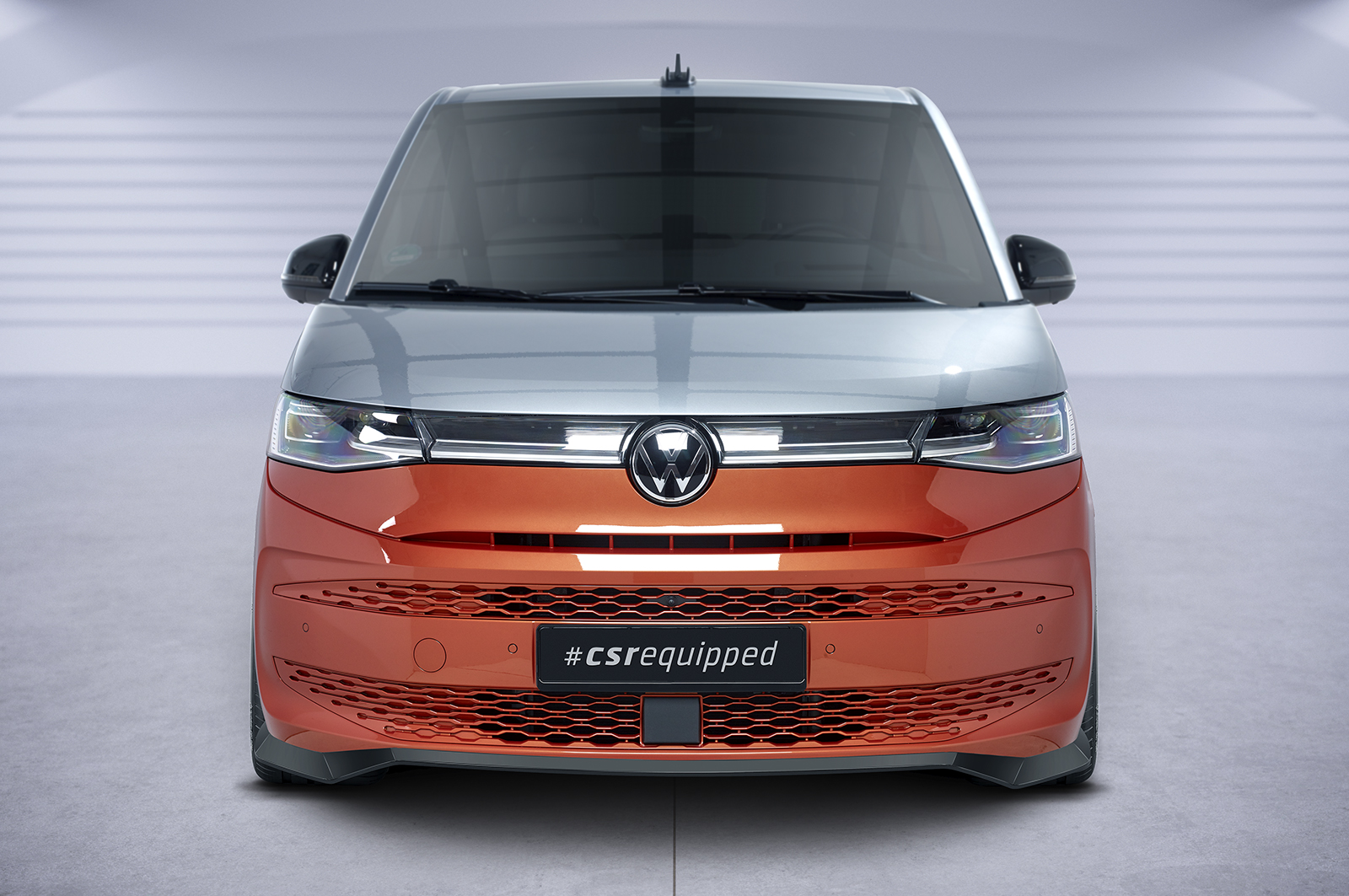 Voorspoiler Volkswagen Transporter T7 CSR Glans Zwart