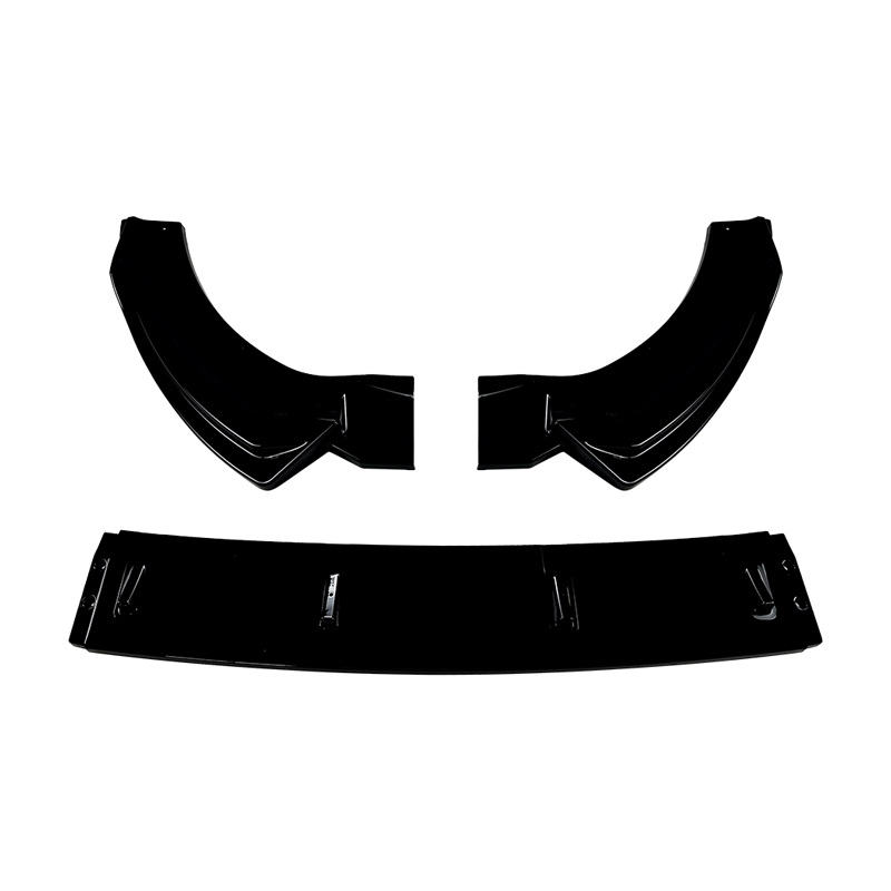 Front spoiler lip  Mercedes V-Class (W447) SE 2019-2023 (Glossy Black ABS)