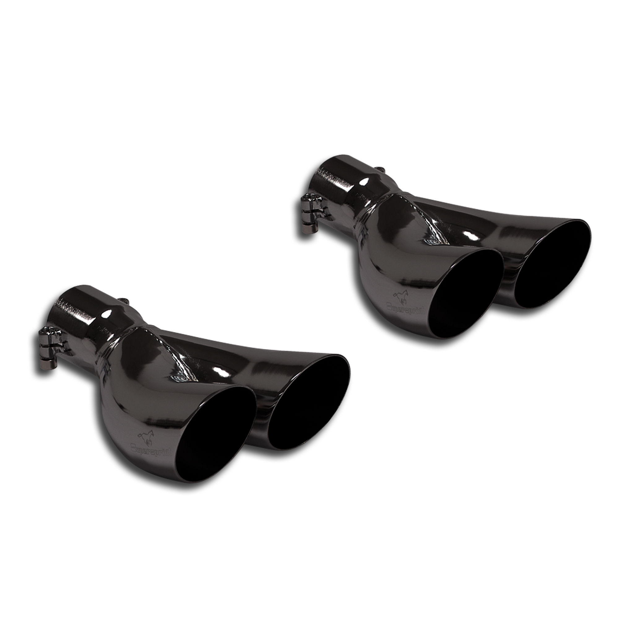Endpipe kit Right OO60 - Left OO60 BLACK for 500 Abarth essesse 160hp
