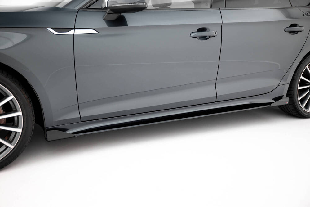 Zij Flaps Audi A5 Sportback F5 Facelift Maxton Glanzend zwart