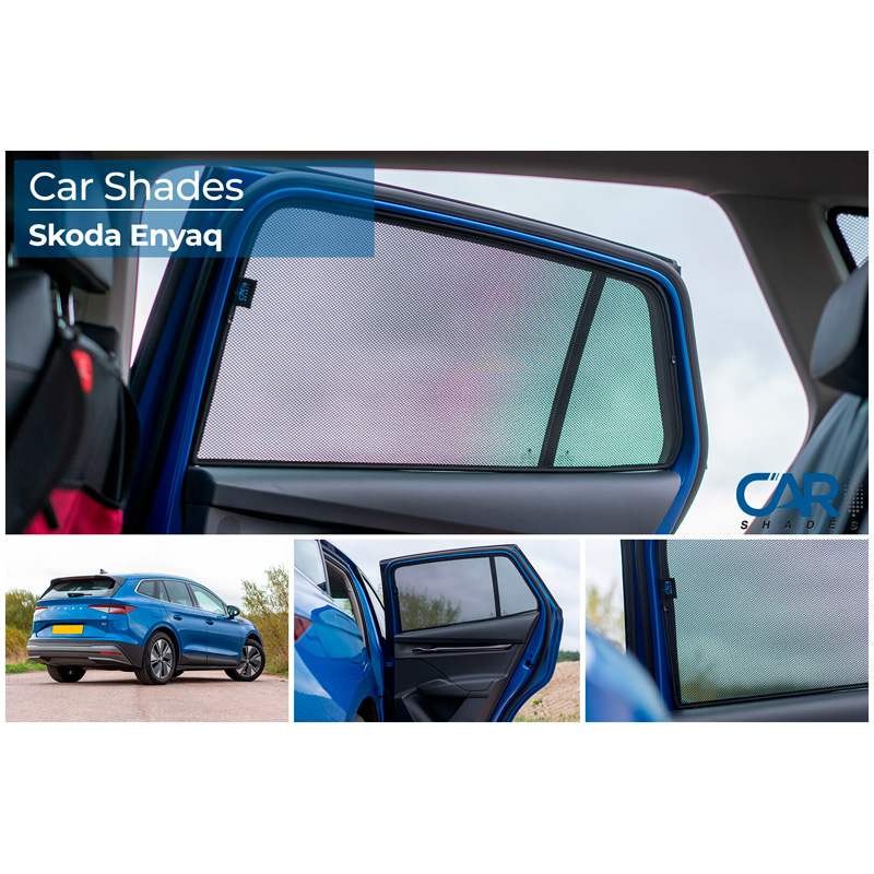 Set Car Shades (rear side doors)  Skoda Enyaq iV 2020- excl. Coupe (2-pieces)