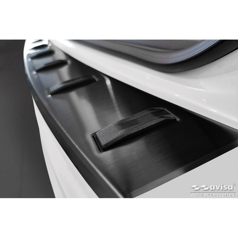 Avisa Black Stainless Steel Rear bumper protector  Volkswagen Touran III 2015- incl. R-Line 'STRONG EDITION'