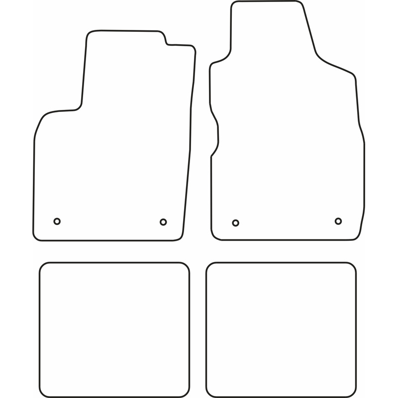Automatten  Fiat Panda 2003-2012
