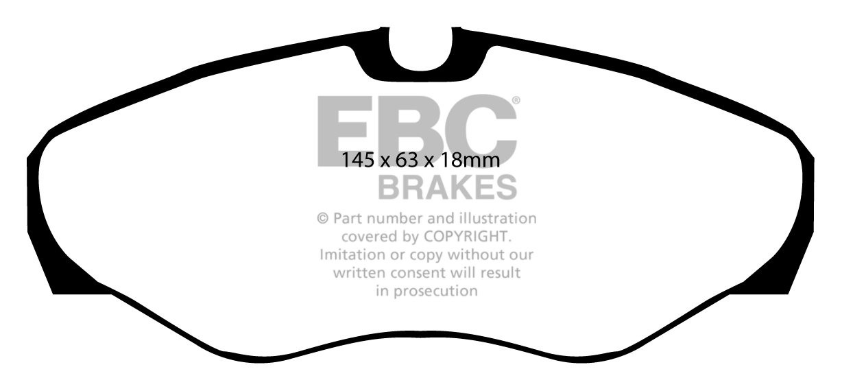 EBC Brakes OPEL Vivaro 1.9 TD 2001-.. Remblokken voorzijde