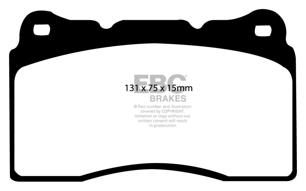 EBC Brakes MITSUBISHI Lancer Evo 10 2.0 Turbo 2008-.. Remblokken