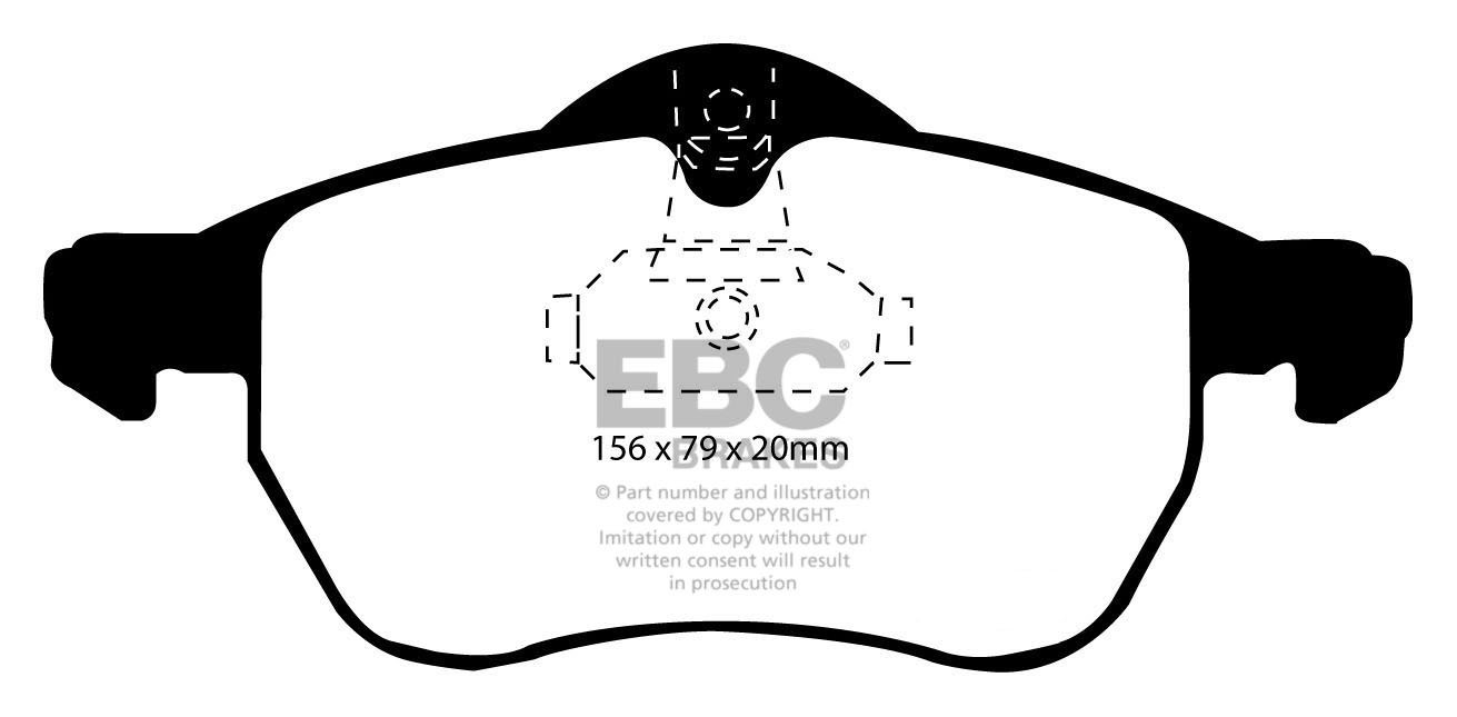 EBC Brakes HOLDEN (Aust/NZ) Astra ABS 98-2005 Remblokken voorzij