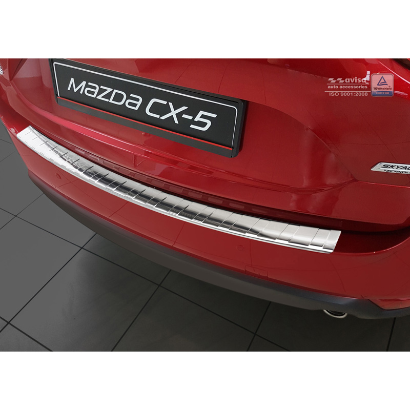 RVS Achterbumperprotector  Mazda CX-5 II 2017- incl. Facelift 'Ribs'