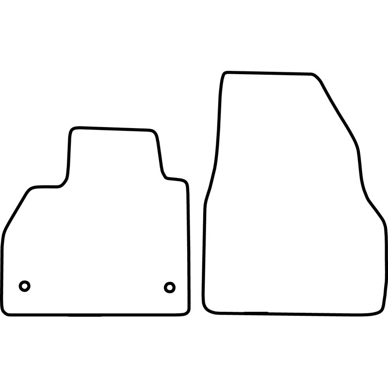 Set velour car mats  Renault Kangoo II 2008-2021 & Mercedes Citan 2012-2021