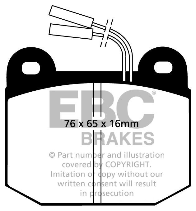 EBC Brakes ALFA ROMEO Alfa 90 2.4 TD 84-87 Remblokken voorzijde