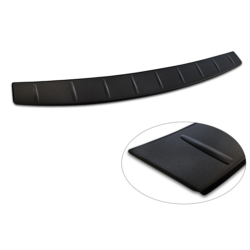 Matt Black Stainless Steel Rear bumper protector  Volkswagen Passat Variant (CJ5) 2023- 'Ribs'