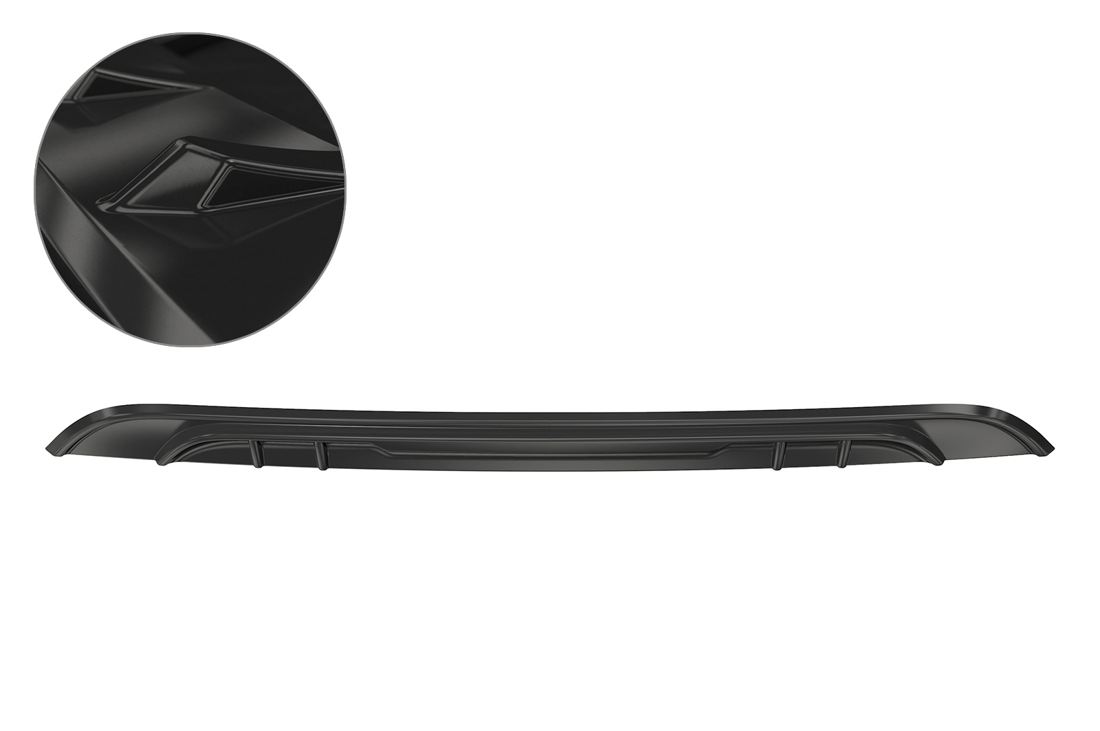 Achter aanzet VW up! / e-up! Basis CSR glans Zwart