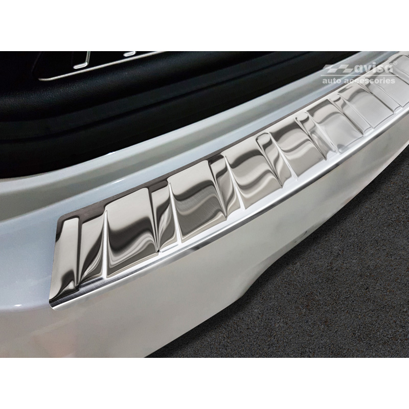 Stainless Steel Rear bumper protector  BMW X3 (G01) 2017-2021 & FL 2021-2024 with M-Package incl. M Competition 2019-2021 'Ribs'