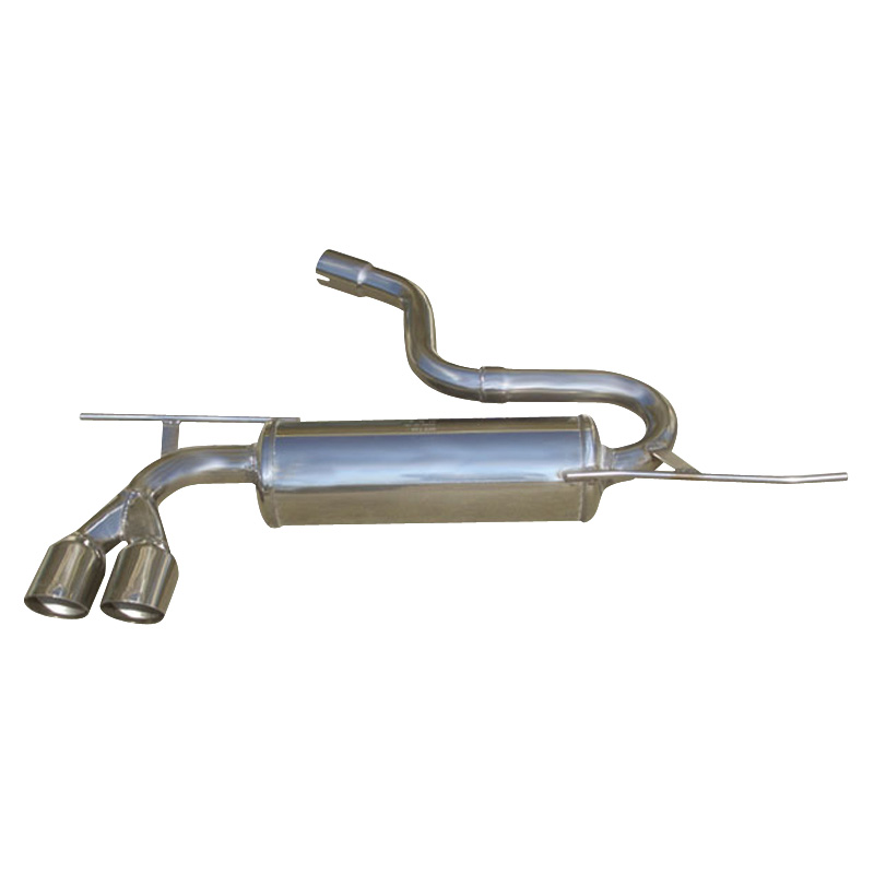 100% Inox Sport Exhaust  Audi A3 8P 1.9 TDi (105HP) 2003- 2x76mm Racing