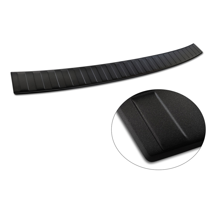 Matzwart RVS Achterbumperprotector  Skoda Superb III Combi 2015-2019 & Facelift 2019-2024 incl. Scout 'Ribs'