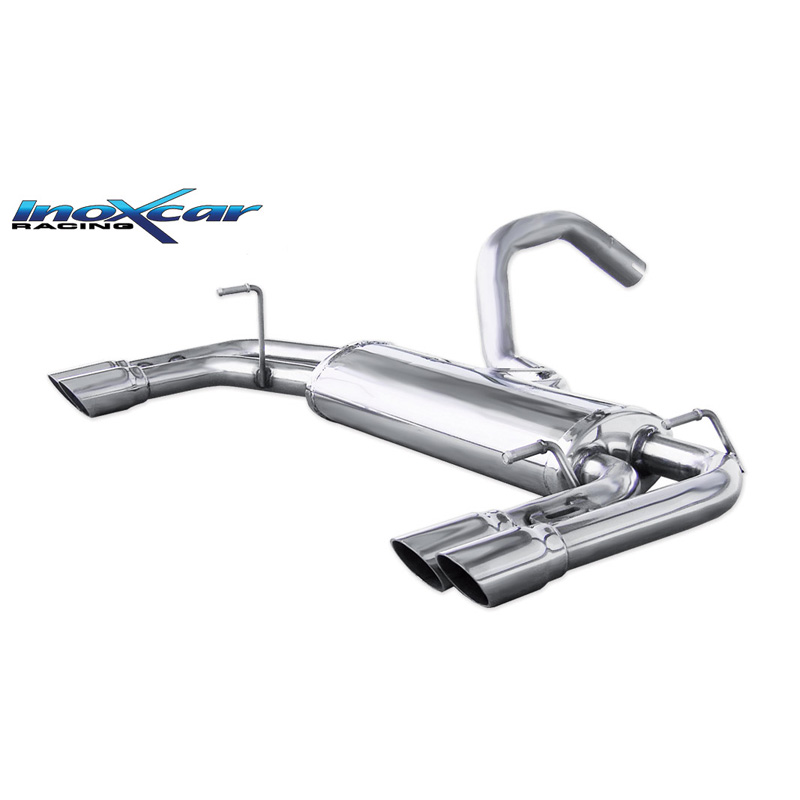 100% Inox Double sport exhaust  Abarth 595 160hp 2012- 2x60mm Racing
