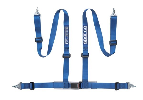 Sparco Gordel 4 Punts met Haken/Ogen Blue