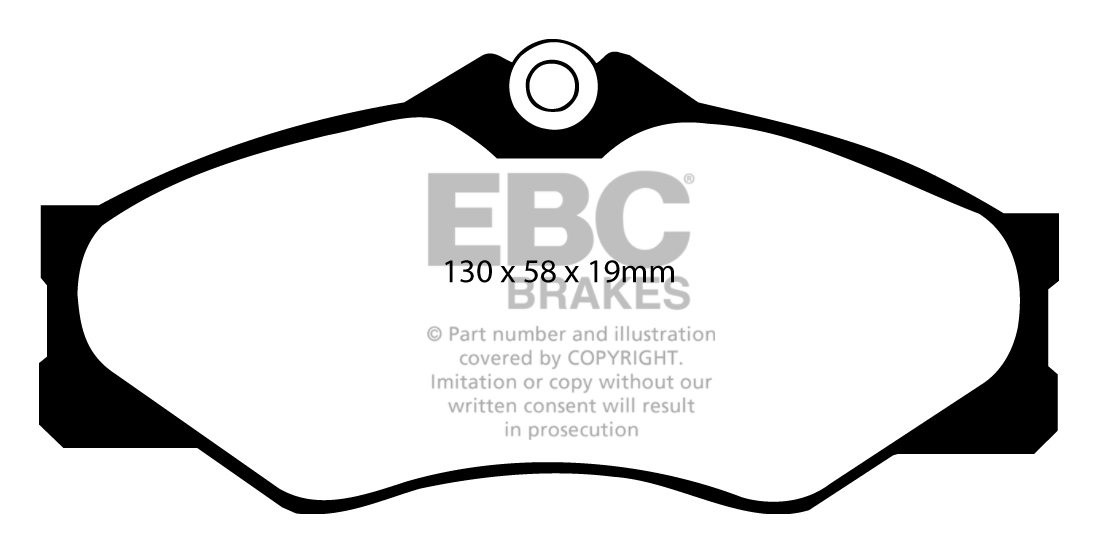 EBC Brakes VW BEDRIJFSWAGEN LT 35 85-90 Remblokken voorzijde