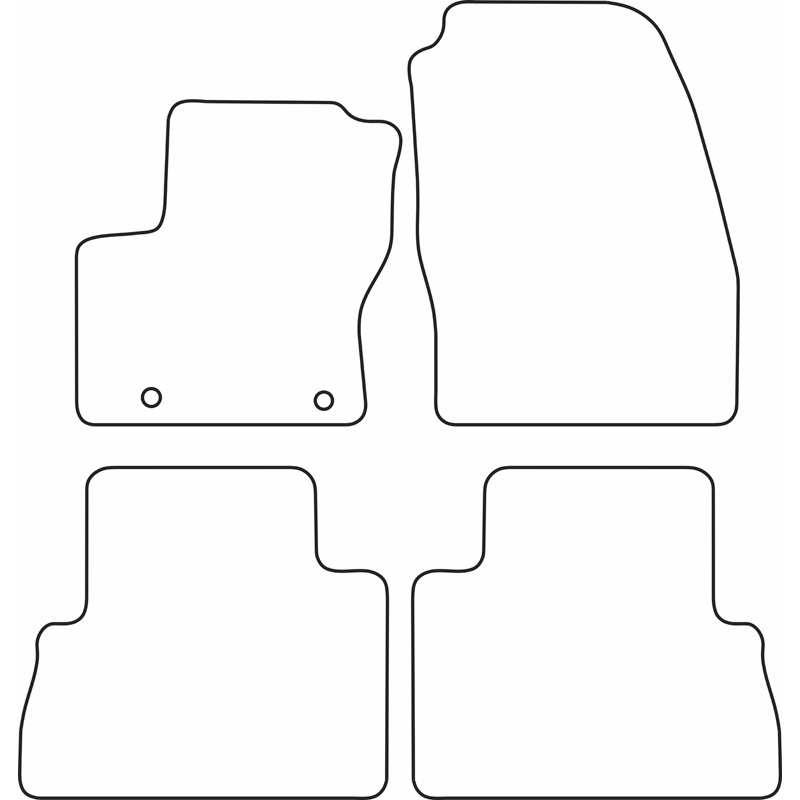 Set velour car mats  Ford Focus C-Max 2011-2013