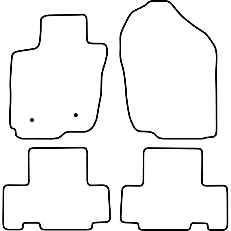 Set velour car mats  Toyota RAV4 2006-2013