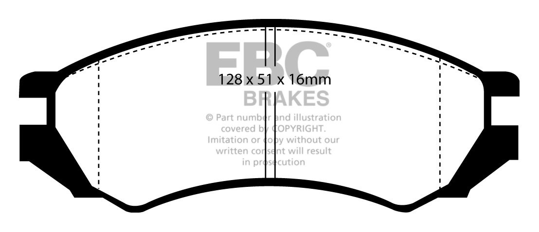 EBC Brakes NISSAN Sunny 2.0 GTi-R (N14) 92-93 Remblokken voorzij
