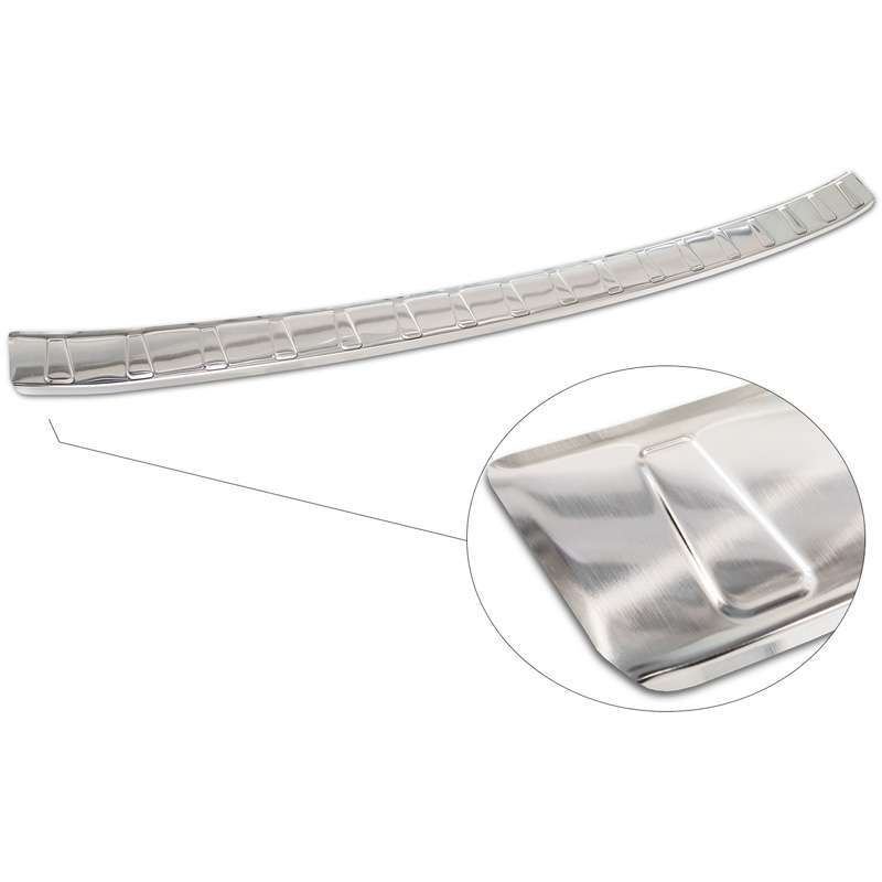 Stainless Steel Rear bumper protector  Fiat 500e Berlina, 3+1 & Cabrio 2020- 'Ribs'