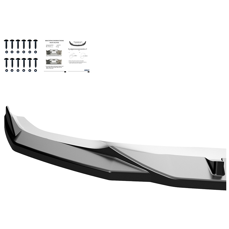 Oneway Front spoiler  Audi Q3 (F3B) S-Line & Q3 Sportback (F3N) S-Line 2019-2025 excl. RSQ3 - Gloss black