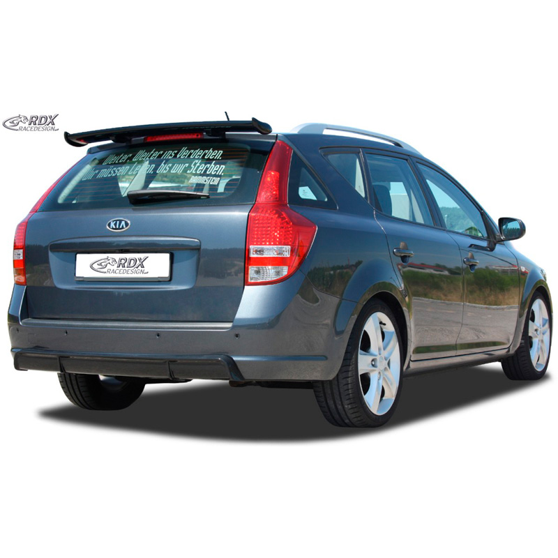 Rear bumper skirt 'Diffusor'  Kia Cee'd ED SW 2007-2012 (ABS glossy black)