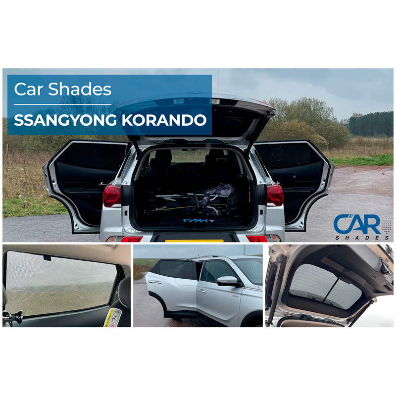 Set Car Shades  SsangYong Korando 2019- (4-delig)