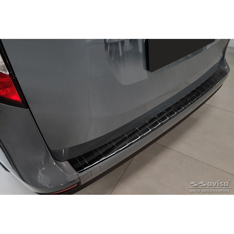 Black Stainless Steel Rear bumper protector  Mercedes Citan (W420) Box/Tourer 2021- 'Ribs'